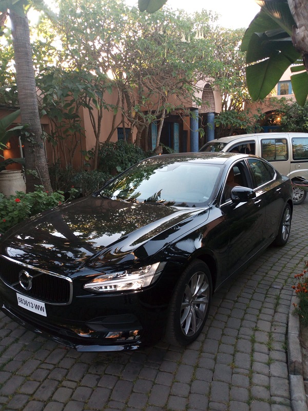 Luxury VTC car parked at Rabat-Salé Airport
